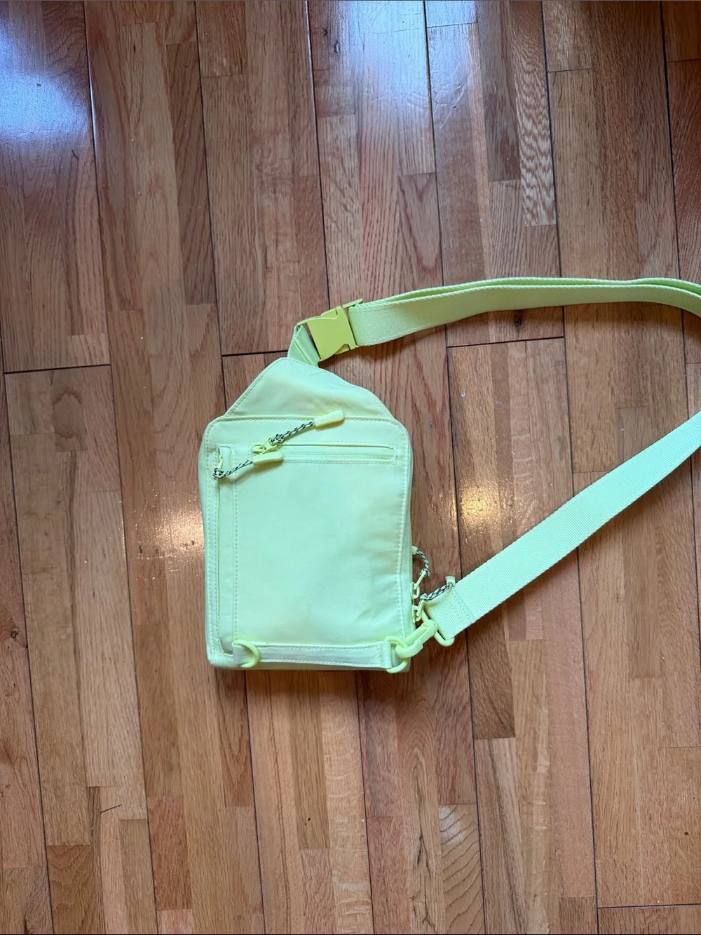 BEIS Neon Yellow Crossbody Sling Bag Like New